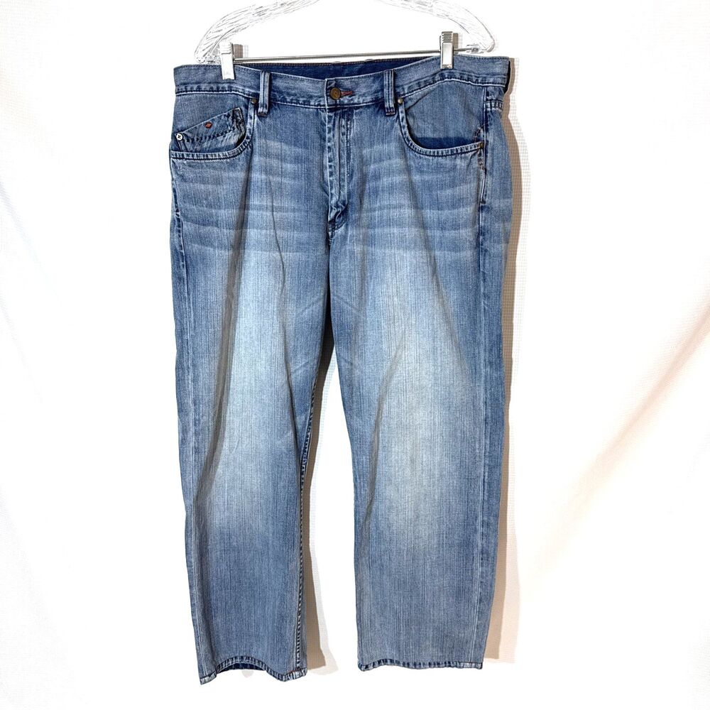 Tommy Bahama Indigo Palms Distressed Jeans Standard Straight Denim Womens - 38